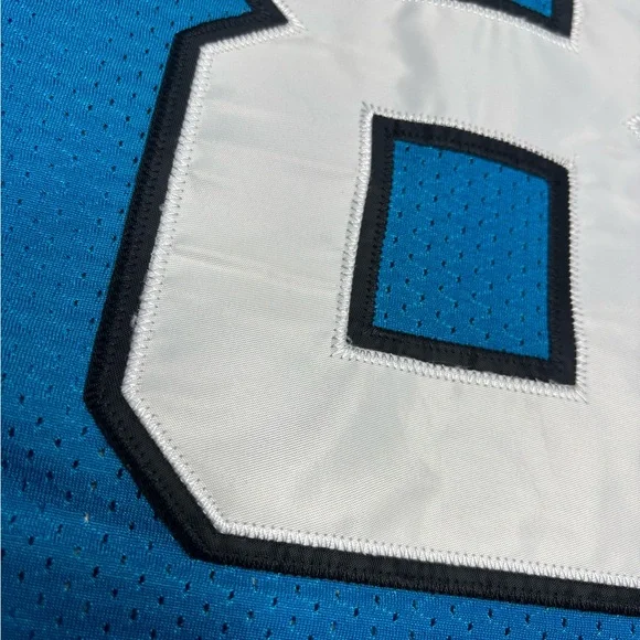 Steve Smith Carolina Panthers Authentic Reebok Jersey, Blue, Size 60, RARE!